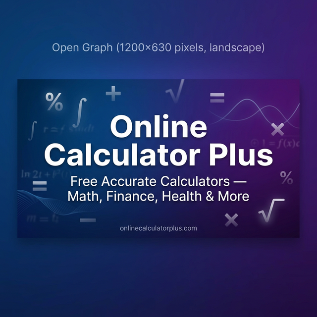 Math Calculator - Free Online Calculator for All Math Operations